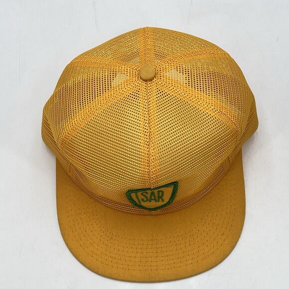 Vintage K-Brand SAR Hybrids All Mesh Snapback Trucker Hat Farmer USA Made (H20) - Picture 5 of 10